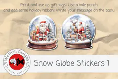 Printable Snow Globe Stickers 1 Product Image 6