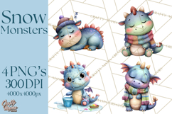 Snow Monster Clipart PNG Cute Winter Yeti Frost Gnome Art Product Image 1