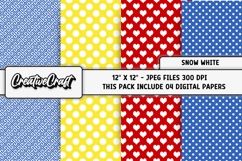 Snow white Digital Papers, scrapbooking backgrounds designs Product Image 1