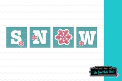 Snow Squares Cut File SVG Product Image 1