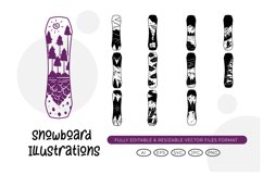 Snowboard Illustrations Product Image 1