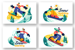 10 Snowboarding Sport Illustration Product Image 3