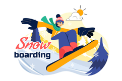 10 Snowboarding Sport Illustration Product Image 4