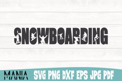 Snowboarding Svg Cut File Design Product Image 1