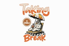 Taking a Snow Break Christmas Funny T-shirt Product Image 1