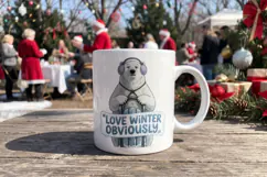 Snowday Sass Frosty Sarcastic Pets Sublimation Product Image 13