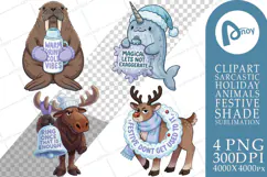 Snowday Sass Frosty Sarcastic Pets Sublimation Product Image 1