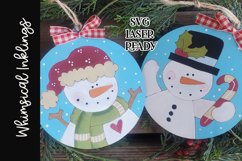 Snow Daze Ornament SVG Set For Laser Cutting Product Image 1