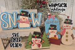 Snow Daze Snowman SVG| Snowman Tiered Tray Product Image 2