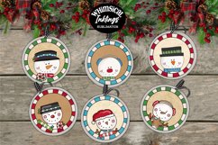 Snow Daze Round Christmas Ornaments Sublimation Product Image 1