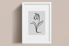 Minimalist Floral Line Art Clipart SVG | PNG | EPS Product Image 5