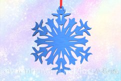 Christmas snowflake ornament. Laser SVG cutting files Product Image 1
