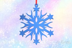 Christmas snowflake ornament. Laser SVG cutting files Product Image 1