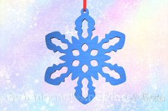 Christmas snowflake ornament. Laser SVG cutting files Product Image 1
