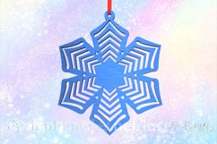 Christmas snowflake ornament. Laser SVG cutting files Product Image 1