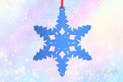 Christmas snowflake ornament. Laser SVG cutting files Product Image 1