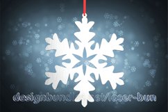Christmas snowflake ornament. Laser SVG cutting files Product Image 1
