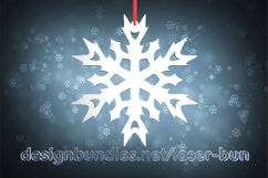 Christmas snowflake ornament. Laser SVG cutting files Product Image 1