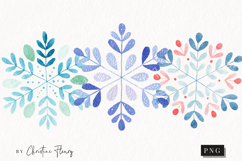 Cute Christmas Snowflake Clipart | Christmas PNG Product Image 1