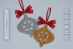 Snowflake Arabesque Ornament Christmas Lasercut Product Image 2