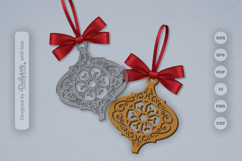 Snowflake Arabesque Ornament Christmas Lasercut Product Image 1