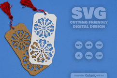 Snowflake Bookmark SVG Product Image 2
