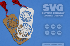 Snowflake Bookmark SVG Product Image 2