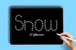 Snowflake Procreate Brush | Christmas Brush Product Image 2