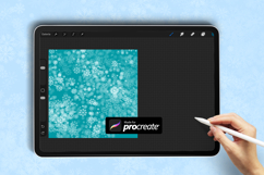 Snowflake Procreate Brush | Dispersed Snow Texture Broken Product Image 3