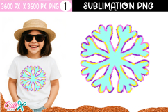 Snowflake Brush Sublimation Design