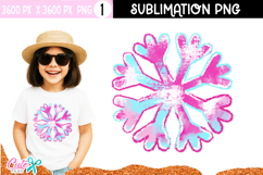 Snowflake Brush Sublimation Design