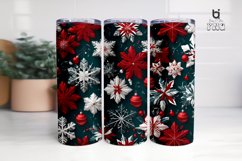 Snowflake Christmas 3D Sublimation Tumbler Wrap Product Image 2