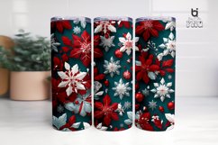Snowflake Christmas 3D Sublimation Tumbler Wrap Product Image 4