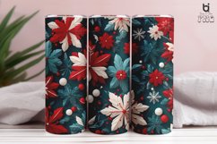 Snowflake Christmas 3D Sublimation Tumbler Wrap Product Image 5