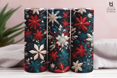 Snowflake Christmas 3D Sublimation Tumbler Wrap Product Image 9