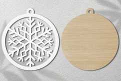 Snowflake Christmas Laser Cut SVG Product Image 2