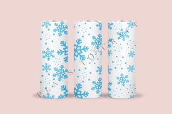 snowflake christmas skinny tumbler sublimation design for 20oz and 30oz skinny tumbler sublimation wrap