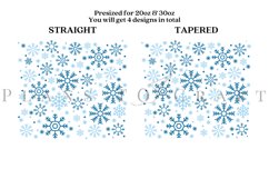 snowflake christmas winter skinny tumbler sublimation design for 20oz and 30oz skinny tumbler sublimation wrap
