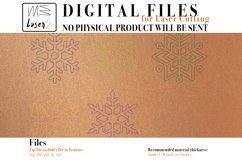 Christmas Snowflake Coasters for Laser Cutter - 6 Variations Product Image 2