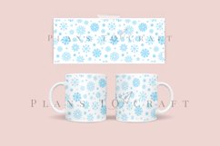 snowflake coffee mug glass wrap svg 11oz 15oz mug svg presized for 11oz 15oz glass ready to cut and sublimation files