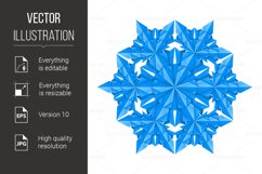 Blue paper snowflake Product Image 1