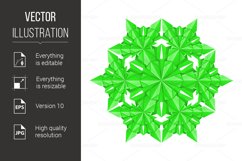 Green paper snowflake Product Image 1