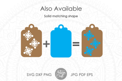 Snowflake gift tags SVG cut files, Christmas gift tag SVG Product Image 2