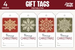 snowflake gift tags
