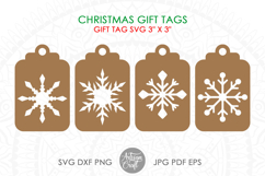 Snowflake gift tag