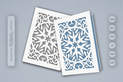 Snowflake Greeting Card SVG Product Image 1