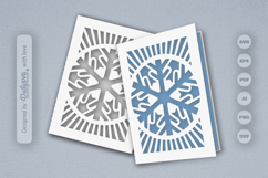 Snowflake Greeting Card SVG Product Image 9