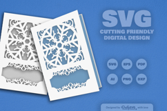 Snowflake Greeting Card SVG Product Image 2