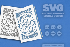 Snowflake Greeting Card SVG Product Image 2