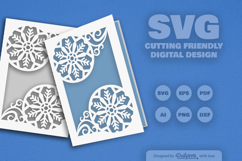 Snowflake Greeting Card SVG Product Image 2